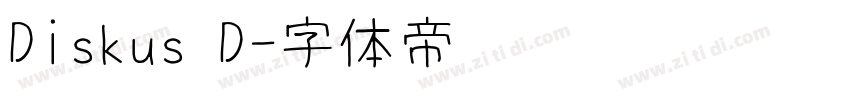 Diskus D字体转换